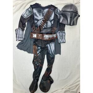 Star Wars Mandolorian 4 Piece Costume Kids Small Halloween Party Trick or Treat